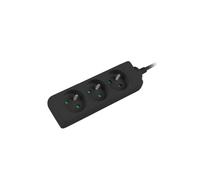 Cavo di prolunga 3 prese con/u 3m/H05VV-F PS0-03E-0300-BK