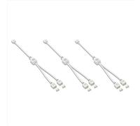 Cavo di prolunga 3X 5V a 3 pin per scheda madre del computer, 1 punto, 2 hub, estensione di collegamento ARGB Splitter, bianco