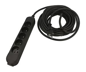 Cavo di prolunga 570-PRO-R/2.5-10B femmine: 5 gomma nera 3x2,5mm² 10m 16A J