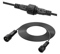 Cavo di Prolunga 5M 2 Pin Gcstnn per Luci di Natale, Connettore IP65 Impermeabile per Catena Luminosa Esterno, Luci a Globo G40, a Ghiacciolo e da Giardino