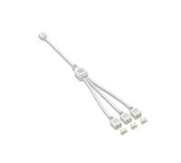 Cavo di Prolunga 5V un 3 Pin per Scheda Madre del Computer Prolunga di Collegamento Cavo Hub 1 Punto 3 Splitter ARGB, Bianca