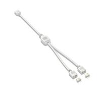 Cavo di prolunga a 3 pin da 5 V per scheda madre del computer, cavo di connessione 1Point2Hub, splitter ARGB, bianco