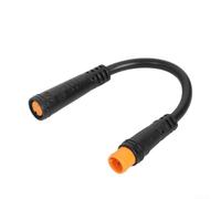 Cavo di prolunga a 3 pin maschio a femmina per controllo dell'acceleratore della bicicletta elettrica, lunghezza 129 mm, materiale ABS, compatibile con connettori del cambio della leva del cambio