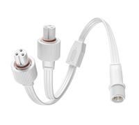 Cavo di prolunga a forma di Y per luci permanenti esterne Govee, 1 maschio a 2 femmine splitter con connettore a Y per Halloween, Natale, tutti i giorni e le vacanze