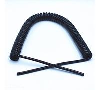 Cavo di prolunga a molla, cavo telefonico telescop Cavo a spirale a 2 conduttori 14-24AWG 2,5-7,5 m nero(2 Core 14awg,Line length 2.5m)