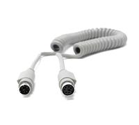 Cavo di prolunga a spirale a 6 pin Mini-Din audio, Video, PS/2, maschio a femmina, compatibile con sistemi PA, amplificatore, strumenti musicali, comunicazione dati, radio prosciutto, interfacce