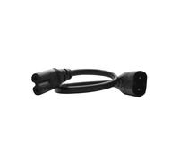 Cavo di prolunga adattatore di alimentazione IEC 320 a 2 pin C7 femmina a C8 maschio Figura 8 per altoparlanti e stampante (0.)