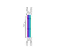 Cavo di Prolunga ARGB 2x8 Pin per Striscia LED PCIE, Cavo di Prolunga per Scheda Madre GPU, Alimentatore per Computer, Bianco.
