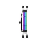 Cavo di Prolunga ARGB 2x8 Pin per Striscia LED PCIE, Cavo di Prolunga per Scheda Madre GPU, Alimentatore per Computer, Nero.