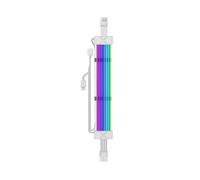 Cavo di Prolunga ARGB A 8 Pin per Striscia LED, Cavo di Prolunga per Scheda Madre GPU PCIE per Alimentatore del Computer, Colore Bianco.