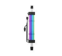 Cavo di Prolunga ARGB A 8 Pin per Striscia LED, Cavo di Prolunga per Scheda Madre GPU PCIE per Alimentatore del Computer, Colore Nero.