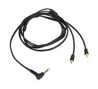 Cavo di prolunga AUX a spirale per cuffie con adattatore placcato oro da 6,35 mm per Audio Technica ATH-M50x M40x M70x M60x, suono ad alta fedeltà,