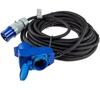 Cavo di prolunga CEE, 15 m, IP44, con coperchio di protezione, 230 V, H07RNF, 3G2,5, per roulotte, campeggio, caravan, camper