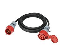 Cavo di prolunga CEE, 5 m, H07RN-F 5G, 2,5 mm², 400 V, 16 A, prolunga CEE a 5 poli con spina di fase, IP44, per cantieri, industrie, esterni