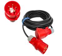 Cavo di prolunga CEE H07RN-F 5x6 mm² (5g6) 32A IP44 5P con trasformatore di f...