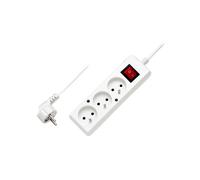 Cavo di prolunga con interruttore 3 prese z/u 10A 3m/OHW T-106110
