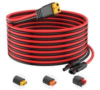 Cavo di prolunga da 10 AWG da solare a XT60, cavo adattatore da pannello solare a XT60, per pannello solare a generatore solare portatile (10 AWG, 6 m)