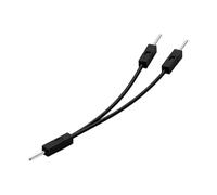 Cavo di prolunga da 2,54 mm da 1 maschio a maschio multiplo, 20 cm, nero | Cavo splitter da 2,54 mm per breadboard e collegamento del modulo con isolamento in PVC per progetti di elettronica