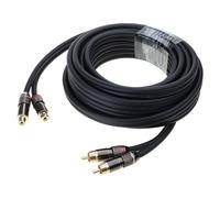 Cavo di prolunga da 2RCA a 2RCA, da 2 maschi a 2 femmine, cavo di prolunga audio stereo 2RCA per altoparlanti, amplificatori, mixer e HDTV.