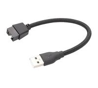 Cavo di prolunga dati da maschio a 9 pin maschio a USB A maschio, 20 cm, migliora la connettività, compatibile con vari dispositivi