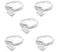 Cavo di prolunga DB37 maschio-femmina da 3 metri, 5 pezzi, grigio bianco
