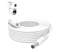 Cavo di prolunga DC da 5 m, 5,5 x 2,1 mm, compatibile con Avm Fritz!Box 7590 Ax/7530 Pro/6850 LTE, prolunga di alimentazione per router, CCTV, striscia LED, stampante, colore bianco, 1 pezzo