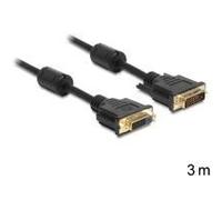 Cavo di prolunga Delock DVI 24 1 maschio DVI 24 1 femmina 3 m nero NEW