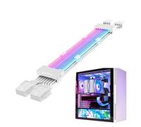Cavo di prolunga di alimentazione RGB - Effetto luce, cavo PSU per scheda madre ARGB, strisce LED RGB, cavi di prolunga in modalità colore a 24 pin | Kit cavi di estensione per la configurazione della