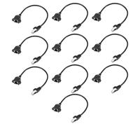 Cavo di prolunga di rete adattatore femmina-maschio RJ45 da 10 pezzi per montaggio a pannello 27