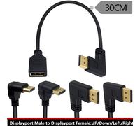 Cavo di prolunga DisplayPort 1.2 4K con angolo di 90