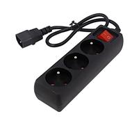 Cavo di prolunga EG-PSU3F-01 femmine: 3 nero 3x0,75mm² 0,6m 10A GEMBIRD