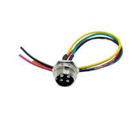 Cavo di prolunga for presa di corrente for aviazione industriale GX16, connettore maschio-femmina a 2-10 pin(Male with Wire,AS SHOW_20CM_7P)