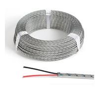 Cavo Di Prolunga for Termocoppia Tipo K, Cavo Di Compensazione Ad Alta Temperatura 32℉~1832℉ Con Treccia In FEP/PTFE O Acciaio Inossidabile, Cavo Sensore Impermeabile E Resistente(25ft,0.6mm²-Glass)
