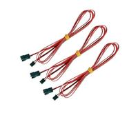 Cavo di prolunga for ventola di raffreddamento for parti di stampante 3D, 2 pin, linea di collegamento XH2.54, allungamento del filo da femmina a maschio, 1 m, 2 metri(XH 2M cable 3pcs)
