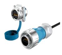 Cavo di prolunga M24 impermeabile compatibile da 1/2/3/5 m Connettore 4K 2.0 for computer(Set with 1m cable)