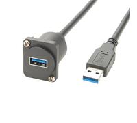 Cavo di prolunga maschio USB 3.0 tipo D Convertitore for montaggio a pannello di tipo A Cavo accoppiatore chassis USB A passante