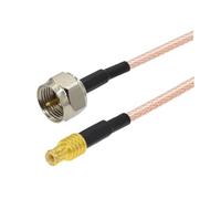 Cavo di prolunga MCX-F da 2 pezzi/lotto, MCX maschio a F femmina, coassiale RG316, antenna SDR RF(F Male to MCX Male,50CM)