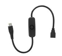 Cavo di Prolunga Micro USB Femmina-maschio con Interruttore a Pulsante 501 per Dispositivi a Basso Consumo da 0,9 Piedi