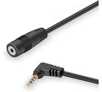 Cavo di prolunga nero da 2,5 mm per telecamera posteriore DashCam, cavo di prolunga per telecamera di backup a 90 gradi, cavo adattatore di prolunga compatibile per telecamera inversa a 4 pin e 5 pin