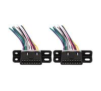 Cavo di Prolunga OBD2, 2 Pezzi Diagnostici OBD2 Connettore Femmina a 16 Pin Cablaggio per Auto Spina Femmina a 16 Pin Cavi Porta Cruscotto Universalmente Adatti per la Maggior