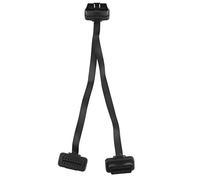 Cavo di prolunga OBD2 Connettore sdoppiatore a Y durevole di alta qualità a 16 pin per strumenti diagnostici per auto Plastica nera 0,3 metri Doppie porte femmina