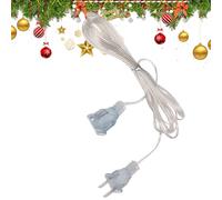 Cavo di prolunga per albero di Natale - Dispositivo di collegamento ghirlanda trasparente da 3 m, stazione di cablaggio per tende di Capodanno, cancelleria professionale affidabile per custodie per ac