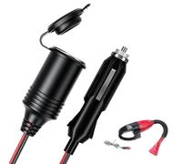 Cavo di prolunga per auto, 12 V, cavo adattatore, prolunga flessibile, universale, utilizzabile per auto, moto, pompa, aspirapolvere, offre pratica alimentazione, facile da usare, Robu