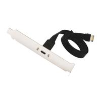 Cavo di Prolunga per Collettore del Pannello Frontale USB 3.1 Tipo C, Cavo da Tipo e un USB 3.1 Tipo C, Cavo Adattatore Interno, con Pannello (50 Cm)