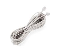 Cavo di Prolunga per Connettore Telefonico RJ11 da 1 Pz 10 M Bianca