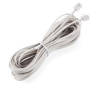 Cavo di prolunga per connettore telefonico RJ11 da 10 m, bianco