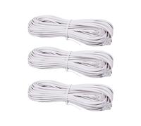 Cavo di Prolunga per Connettore Telefonico RJ11 Da 3 Pz 10 M Bianca