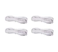 Cavo di prolunga per connettore telefonico RJ11 da 4 pezzi, 10 m, bianco