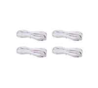 Cavo di Prolunga per Connettore Telefonico RJ11 da 4 Pz 10 M Bianca