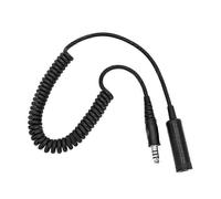 Cavo di prolunga per cuffie da elicottero da 7,1 mm a U174/U, cavo a spirale compatibile con l'uso aeronautico.